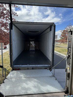 Unloading the Ultrasound machines from the Semi into the college in Klamath Falls OR