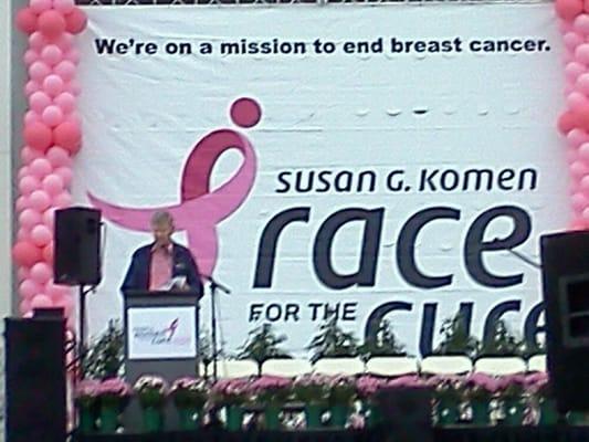 Ed Arnold from Real Orange, a long time supporter of Race for the Cure.