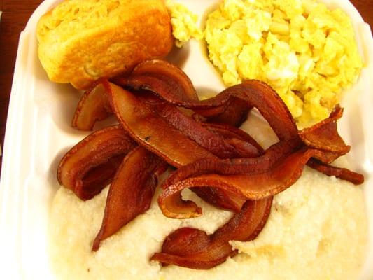 Bacon, Eggs, Grits, and a Biscuit, Three Brothers Market