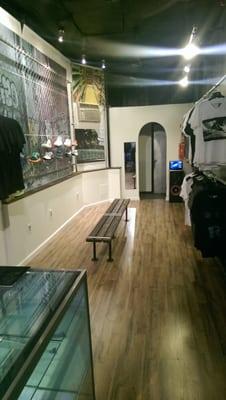 Clothing and Footwear boutique in the Lower East Side.. Which features a hidden Popup art gallery in the back room