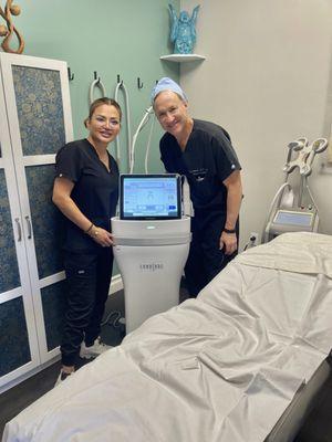 Potenza fusion microneedling offered with nurse Chona.