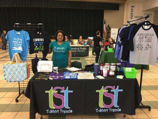 Booth at the CCISD Librarian's Conference.