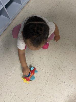 My daughter is in the "Little Stars" room, and it's so wonderful seeing her get excited about going to daycare every day. We love it here!