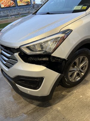 Damage after car wash