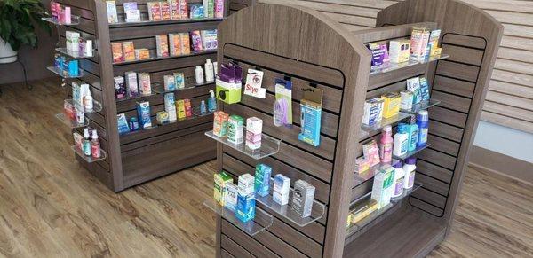 Come see our selection of over the counter products for all your non-prescription needs.