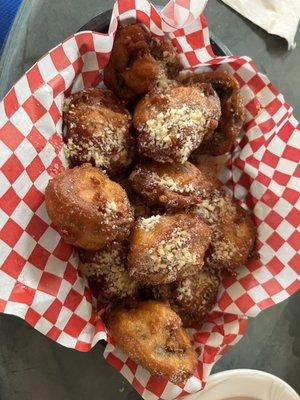 Beer battered fried mushrooms