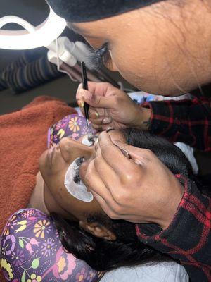 All types of eyelash service