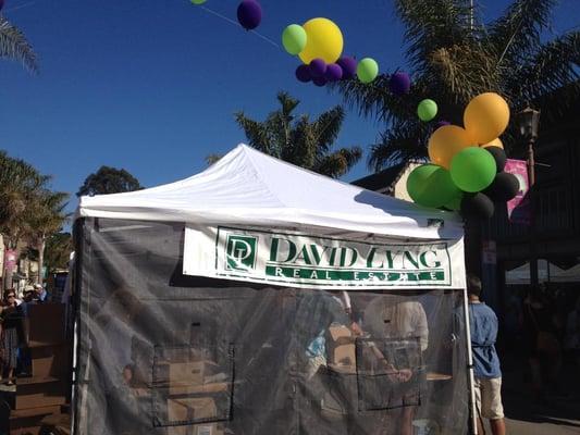 David Lyng Volunteer Booth at Capitola Art & Wine Festival