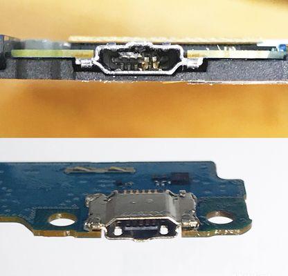 Charging port replacement for Samsung S2. We gently lifted the front glass and lcd off and replaced the port.