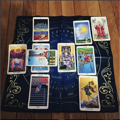 Tarot Reading Celtic cross spread.