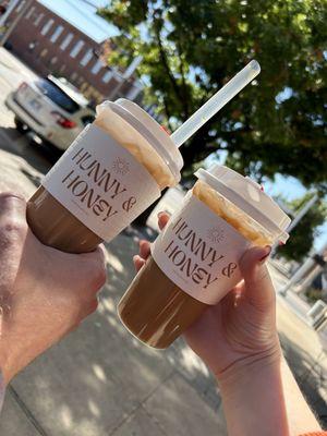 Thai Milk Tea with Tapioca and Iced White Mocha