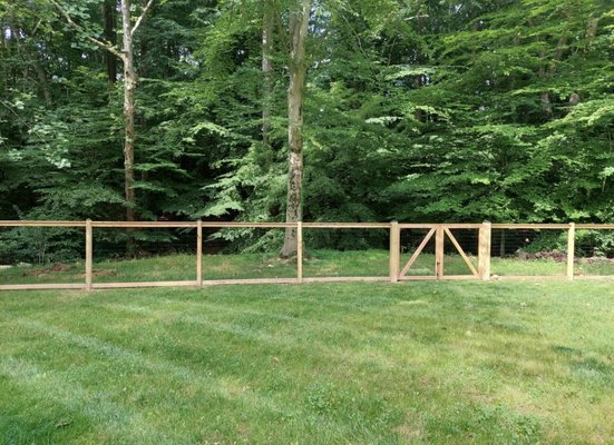 Chicken-wire with wooden boards