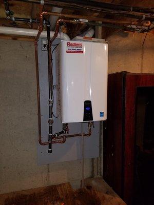 Navien Combi Tankless water heater.