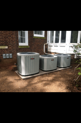 3 Trane Condensers just installed.