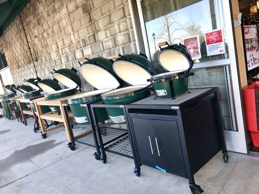 Which size BIG GREEN EGG do you need?  Loomis Ace Hardware's got you covered!They also carry multiple styles of stands & accessories!!