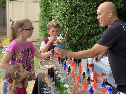 Electric Ice catering- look at all those flavors!