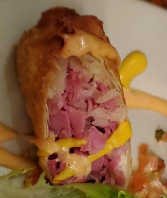 Close up  of the Ruben roll