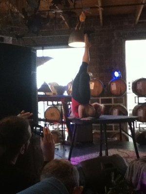 Contortionist performance