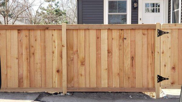 Wood fence