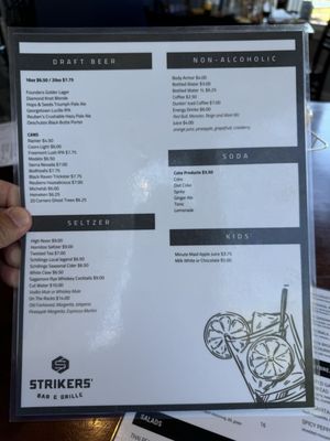 Beverage Menu 2nd page