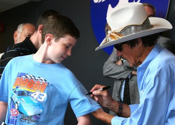 You never know who you might run into at the Richard Petty Education Center!