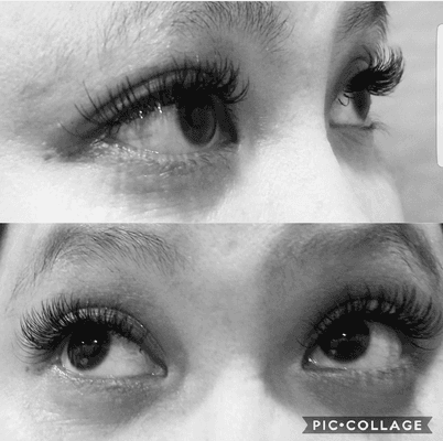 The lashes look natural. Thry don't have a fake look to them.