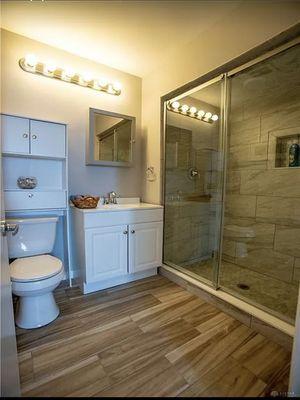 Complete bathroom renovation.