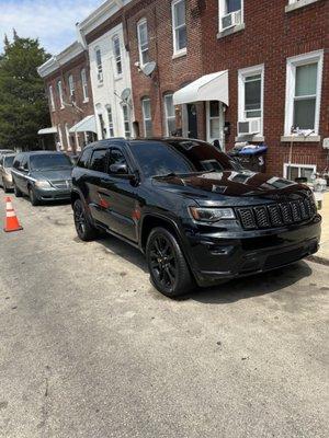 Exterior Wash & Wax On A Jeep Grand Cherokee