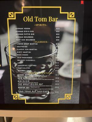 Cocktail Menu Feb 2022