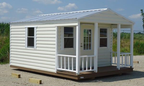 Porch unit comes in many sizes and colors. Your choice of steel or aluminum siding.