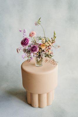 Whimsical, artistic flower  arrangements hand crafted.