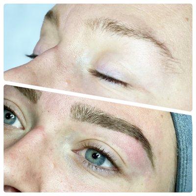 Brow wax + tint