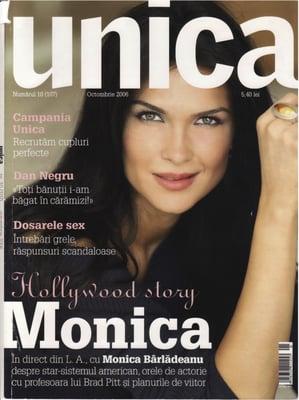 Actress/Model Monica Bîrlādeanu.
 Katie created this stunning look for the cover of UNICA.
  
  Makeup Artist-Katie Crecion