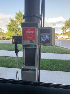 The ordering station for the drive thru. Cumbersome.