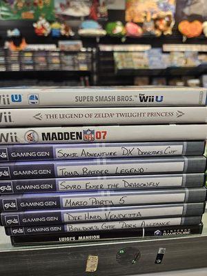 Trade wii games and loose gamecube games