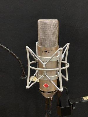 Our Stam Audio SA-87 microphone. It's a clone of the 1970's revision of the Nuemann U87 - many engineer's favorite sounding version.