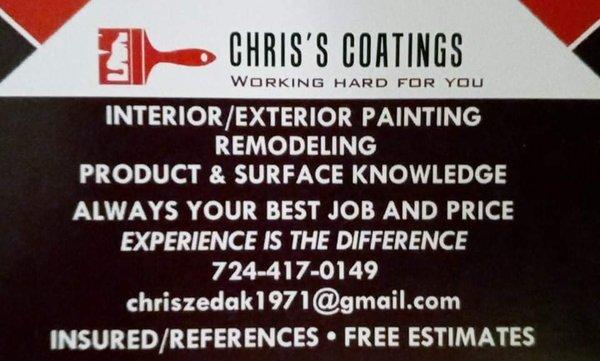 Chris's Coating's and Remodeling