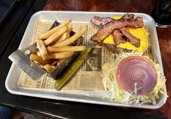 Bacon Burger Plate