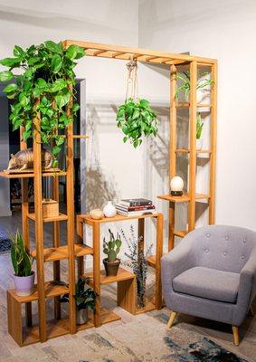 Custom Made Shelving in White Oak