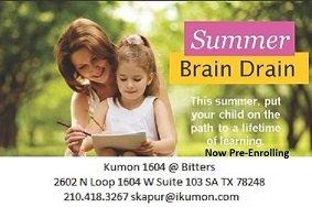 Prevent Summer Brain Drain. Schedule free assessment at kumon1604.genbook.com