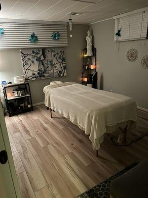 Clean and comfortable therapy space. Room is sanitized after each session.