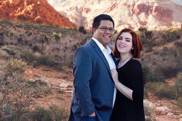 Engagement photos at Red Rock