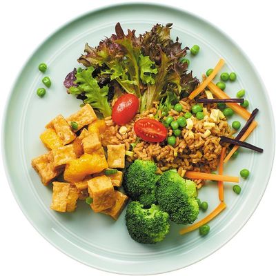 A delectable entree from our Vegetarian Meal Plan.