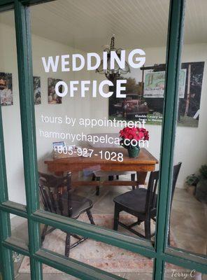 Harmony Chapel & Gardens Wedding Office.   10 January 2021