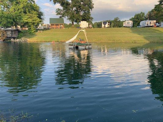 The swimming pond was so nice! My kids were out there everyday hanging out with all the other kids.