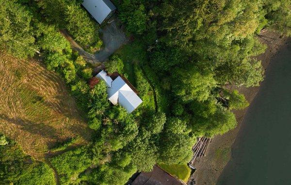 Aerial of Anacortes House