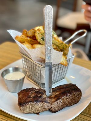 Fillet Mignon with Fries.