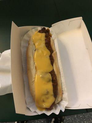 Chili cheese dog hits the spot when buzzed