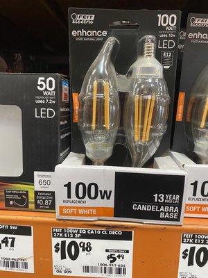 100 watt candelabra bulbs