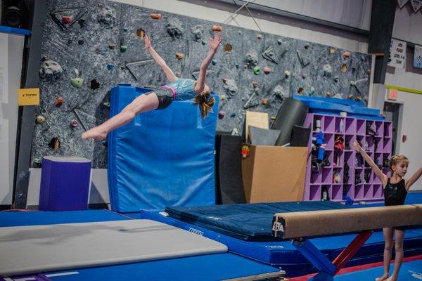 Coach Demi teaching vault